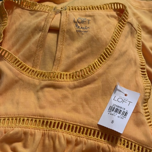 NWT LOFT Beach Yellow Cover-up in Marigold - Picture 3 of 5